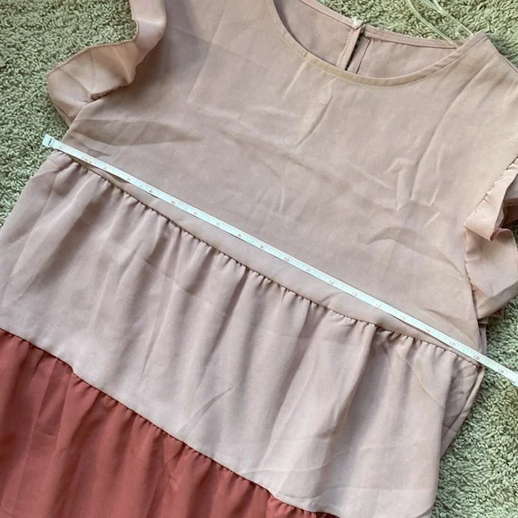 SHEIN Tiered Flutter Sleeve Sundress - Picture 2 of 5